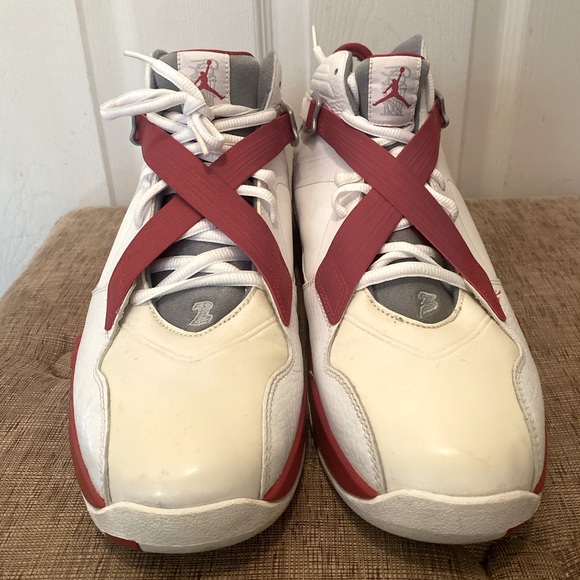 Air Jordan retro 8 White Red Men’s size 12 - Picture 4 of 10